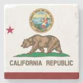 カリフォルニア州旗 ストーンコースター (正面)