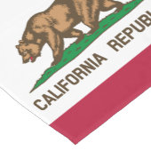 カリフォルニア州旗&スポーツファンハウスデコールカリフォルニア ショートテーブルランナー (コーナー)