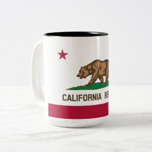 カリフォルニア州旗 ツートーンマグカップ