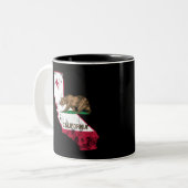 カリフォルニア州旗 ツートーンマグカップ (正面左)