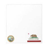 カリフォルニア州旗 ノートパッド (正面)