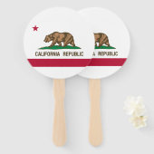 カリフォルニア州旗 ハンドファン (正面&裏面)