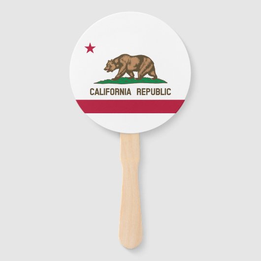 カリフォルニア州旗 ハンドファン (正面)