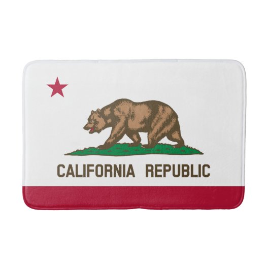 カリフォルニア州旗 バスマット (正面)