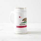 カリフォルニア州旗 ビールジョッキ (正面左)