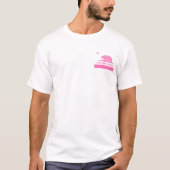 カリフォルニア州旗(ピンク) Tシャツ (正面)