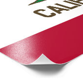 カリフォルニア州旗 フォトプリント            (角)