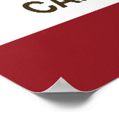 カリフォルニア州旗 ポスター (角)