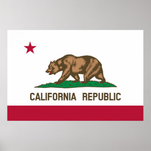 カリフォルニア州旗 ポスター