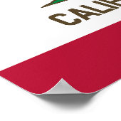 カリフォルニア州旗 ポスター (角)