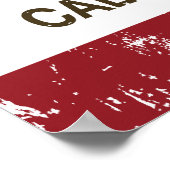 カリフォルニア州旗 ポスター (角)