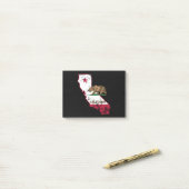 カリフォルニア州旗 ポストイット (デスク上)