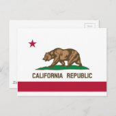 カリフォルニア州旗 ポストカード (正面/裏面)