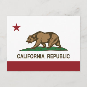 カリフォルニア州旗 ポストカード