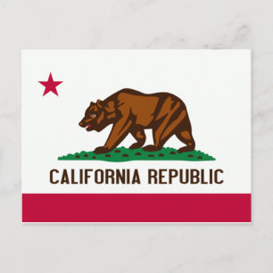カリフォルニア州旗 ポストカード