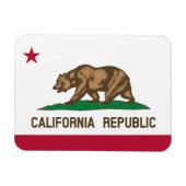 カリフォルニア州旗 マグネット (横)