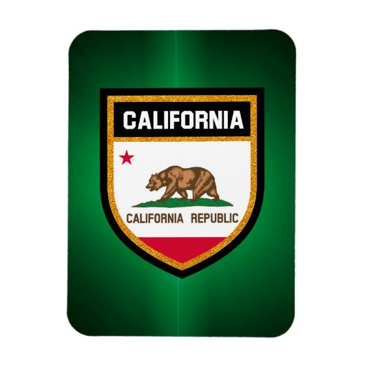 カリフォルニア州旗 マグネット (縦)