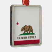 カリフォルニア州旗 メタルオーナメント (右)