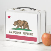 カリフォルニア州旗 メタルランチボックス (インサイチュ)