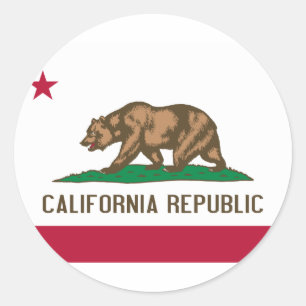 カリフォルニア州旗 ラウンドシール