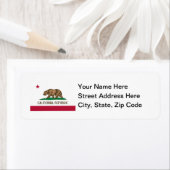 カリフォルニア州旗 ラベル (インサイチュ)