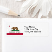 カリフォルニア州旗 ラベル (インサイチュ)