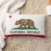 カリフォルニア州旗 ランバークッション (ブランケット)