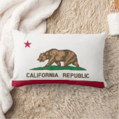 カリフォルニア州旗 ランバークッション (ブランケット)