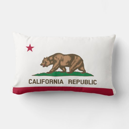 カリフォルニア州旗 ランバークッション (正面)