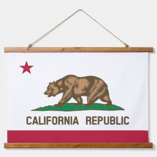 カリフォルニア州旗 吊り下げ型タペストリー