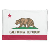カリフォルニア州旗 枕カバー (裏面)
