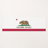 カリフォルニア州旗(米国州) ヨガマット (正面(横))