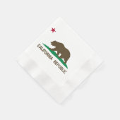 カリフォルニア州旗 縁ありカクテルナプキン (角)