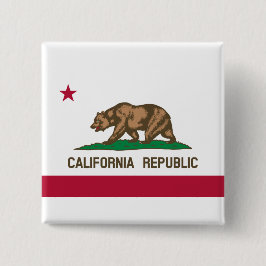 カリフォルニア州旗 缶バッジ