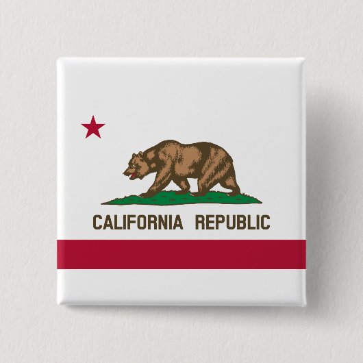 カリフォルニア州旗 缶バッジ (正面)