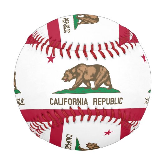 カリフォルニア州旗 野球ボール (裏面)