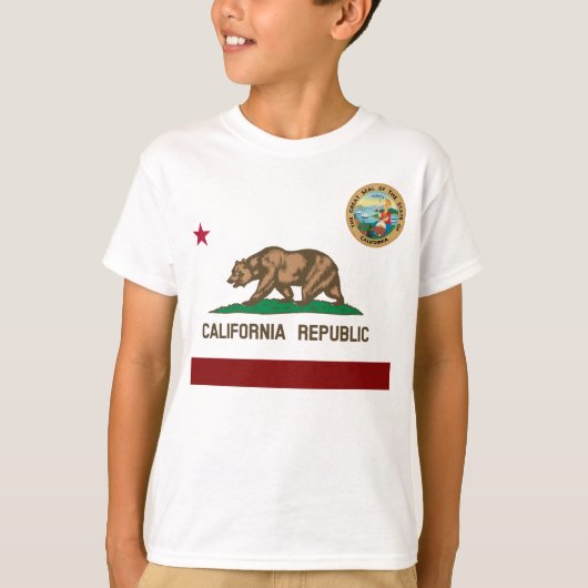 カリフォルニア州旗 Tシャツ (正面)