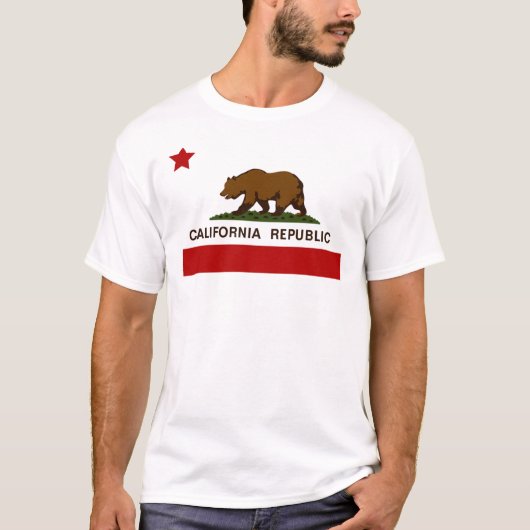 カリフォルニア州旗 Tシャツ (正面)