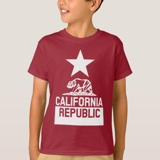 カリフォルニア州旗 Tシャツ (正面)