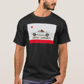 カリフォルニア州旗Corvairコンバーチブルシャツ Tシャツ (正面)