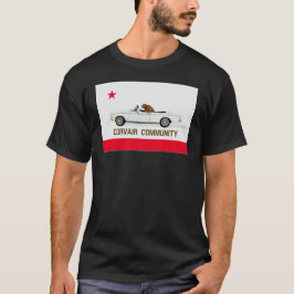 カリフォルニア州旗Corvairコンバーチブルシャツ Tシャツ