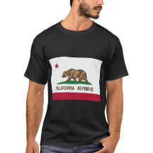 カリフォルニア州旗Tシャツ。
