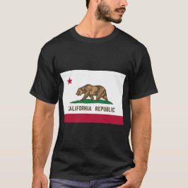 カリフォルニア州旗Tシャツ。 Tシャツ