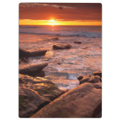 カリフォルニア州日没時潮溜り クリップボード (裏面)