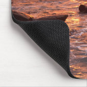 カリフォルニア州日没時潮溜り マウスパッド (コーナー)