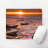 カリフォルニア州日没時潮溜り マウスパッド (マウス)