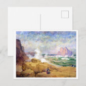 カリフォルニア州沿岸絵を描に ポストカード (正面/裏面)