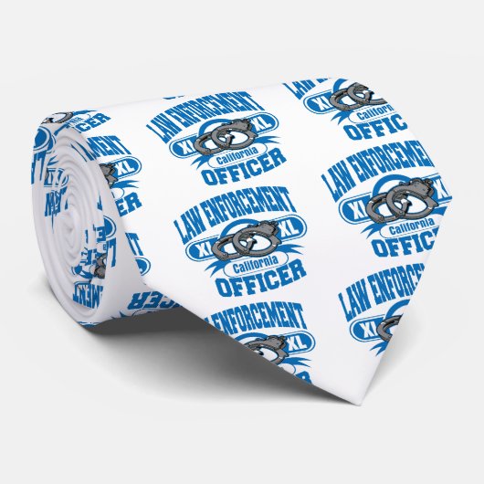 カリフォルニア州法執行役員手錠 ネクタイ (ロール)
