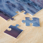 カリフォルニア州海波の夕焼け ジグソーパズル (側面)