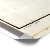 カリフォルニア州無彩色チャート ポスター (角)